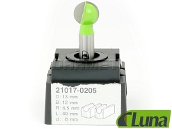 Frez kulisty R6,5 do drewna | 13 x 12 x 8 mm - LUNA (21017-0205)