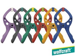 Mini- ścisk sprężynowy Microfix, zakres zacisku - 20 mm - 6 sztuk - WOLFCRAFT (WF3420000)