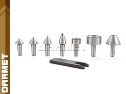 Kieł tokarski obrotowy, uniwersalny z końcówkami wymiennymi - Morse MK4 (DM434)