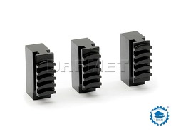 Szczęki jednolite miękkie 100 mm SJM | Komplet 3 szt. | do uchwytów 32**, 35**, 3-szczękowych - BISON-BIAL 398536010900