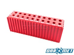 Stojak na wiertła 8 - 9,9 mm | 20 otworów | kolor czerwony (2025)