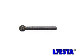Pilnik obrotowy kulisty KUD | frez do metalu | 10MM x 9MM | chwyt 6MM | długość 53MM - FESTA Standard