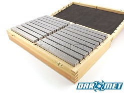 Bloczki równoległościenne | podkładki frezarskie 150 x 8 mm | zestaw 18 par |  PF 150/8 - 16/50x18 PB154-1