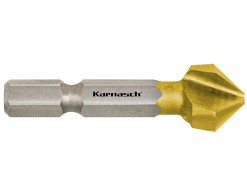 Pogłębiacz stożkowy niesymetryczny wykonany ze stali HSS-XE + TiN 90° M4 DIN335 Typ C - 8,3 mm - 403020020 | KARNASCH