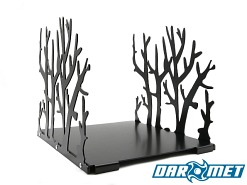 Stojak na drewno kominkowe | 44 x 42 x 40  cm | wzór: gałązka | blacha 2,5 mm - DARMET