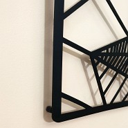 Dekoracja ścienna do salonu | twarz kobiety | ażur 96,5 cm - DARMET