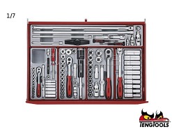 Zestaw narzędzi TCMM277SV - 277 elementów - TENGTOOLS (16784-0107)