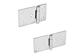 Zawias 60 x 40 mm | z otworami pod śruby z łbem stożkowym | stal nierdzewna AISI 304 - ELESA+GANTER GN 136-NI-60-40-C