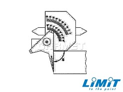 Przymiar spawalniczy do spoin | 0-10 mm | długość 45 mm - Limit 97541007