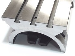 Stół frezarski uchylny 254 x 381 mm - ROWEK TEOWY 3 x 16 mm - DARMET SUZ 254/381
