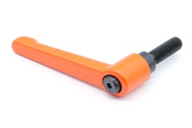Rękojeść nastawna dźwignia z trzpieniem gwintowanym GN300-78-M10-32 OS, kolor pomarańczowy - ELESA+GANTER