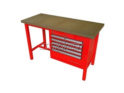 STÓŁ WARSZTATOWY Z SZAFKAMI - 1400x600 mm - FAST SERVICE (P-3-052-01)