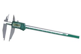 Suwmiarka elektroniczna 0-200mm/0-8“, półwałkowe i zewnętrzne szczęki pomiarowe, bez rolki - INSIZE 1171-200