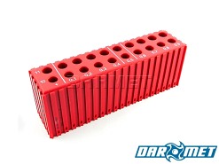 Stojak na wiertła 10 - 11,9 mm | 20 otworów | kolor czerwony (2026)