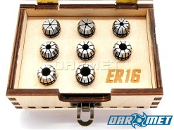Tulejka zaciskowa ER16 | Zestaw 8 szt. - DARMET