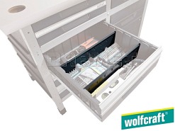 Przegródki do szuflady, duże - 2 sztuki - WOLFCRAFT (WF6072000)