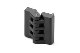 Zawias 49,5 x 48 mm, z wtopkami i trzpieniami gwintowanymi, gwint M5, trzpień M5x14 mm | ELESA+GANTER CFA.49 B-M5-p-M5x14