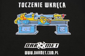 Bluza czarna bez kaptura | toczenie wkręca | tokarka retro artpop