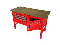 STÓŁ WARSZTATOWY Z SZAFKAMI - 1400x600 mm - FAST SERVICE (P-3-041-01)