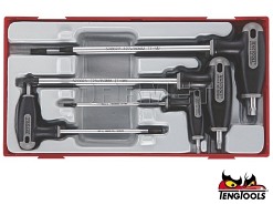 Zestaw kluczy TX z poprzeczną rękojeścią, 7 szt. - TENGTOOLS (6892-0107)