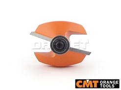 Frez do fazowania i ukosowania 45° do drewna z łożyskiem dolnym | 45 x 18 x 8 mm - CMT (936.420.11)