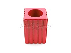 Stojak na narzędzia z chwytem walcowym | 32 mm | kolor czerwony (2057)