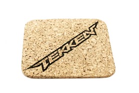 Podkładka korkowa pod kubek z Twoim logo | kwadrat 96 mm