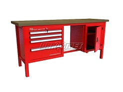 STÓŁ WARSZTATOWY Z SZAFKAMI - 1920x600 mm - FAST SERVICE (P-3-156-01)