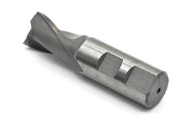 Frez trzpieniowy do metalu 24 mm | 2-ostrzowy | do rowków na wpusty | krótki walcowo-czołowy | chwyt walcowy DIN 327-D K HSS - FENES 0641-552-200-325