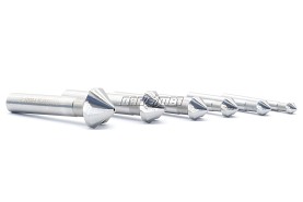 Pogłębiacz stożkowy 10,4 mm / 90° kobaltowy | chwyt walcowy | DIN 335-C HSSE - FENES
