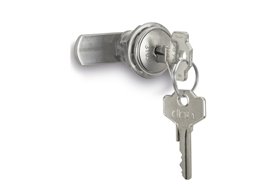Zamek ryglowy na klucz | odległość rygla 20 mm | rygiel prosty dł. 46 mm | IP65 | jednakowe klucze | stal nierdzewna AISI 316L - ELESA+GANTER CSU.20-46-20-SST