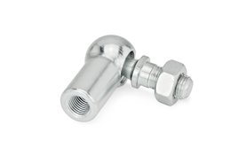 Przegub kulowy kątowy ze sworzniem gwintowanym | Gwint przyłączeniowy M6 lewy | Kula 10 mm | Stal kl. 5 - ELESA+GANTER DIN 71802-10-M6L-C