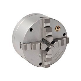 Uchwyt tokarski samocentrujący spiralny, żeliwny, 4 - szczękowy: 160 MM (DIN 6350) - BISON BIAL (3674-160)