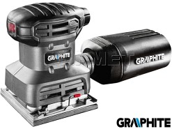 Szlifierka oscylacyjna 220W, rozmiar stopy: 104 X 112MM - GRAPHITE (59G320)