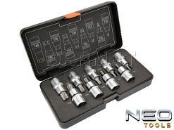Końcówki Torx na nasadce 1/2" - 9 sztuk - NEO TOOLS (08-707)