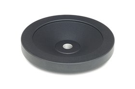 Koło ręczne pełne z aluminium | bez rękojeści obrotowej GN 798 | bez rowka wpustowego GN 323-B - ELESA+GANTER