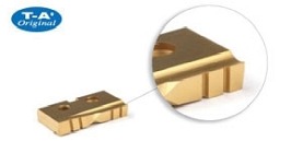 Płytki T-A 33,34mm, K20 węglik- Flat Bottom, pokrycie TiN, 2 sztuki - AMEC (1C22T-0110-FB)