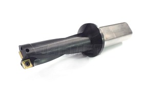 Wiertło składane 14 mm 3xD na płytki wieloostrzowe SOLT | chwyt walcowy 20 mm | chłodzenie wewnętrzne - PAFANA (SD-14-3D-W20-SOLT05)