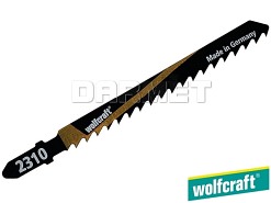 Brzeszczoty do wyrzynarek z trzpieniem "T", do drewna, głębokość cięcia: 50 mm - 5 sztuk - WOLFCRAFT (WF2360000)