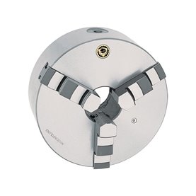 Uchwyt tokarski 200 mm | samocentrujący spiralny | żeliwny 3 - szczękowy | DIN 6350 - BISON BIAL 3204-200
