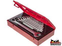 Zestaw kluczy płasko-oczkowych, 8 szt. - TENGTOOLS (5805-0303)