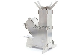 Mini piecyk kominek rakietowy survivalowy | kuchenka turystyczna do bushcraftu | z pokrowcem - DARMET