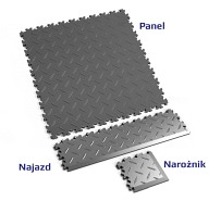 Podłoga Fortelock Industry 2010 - wzór diament (Diamond Graphite)