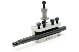 Oprawka prosta V na trzpienie walcowe ⌀19 mm uchwyt do imaków - ZM KOLNO typ 4495 (0642-444-951-400)