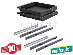Lekkobieżne szuflady S, z systemem szybkiego wyjmowania - 2 sztuki - WOLFCRAFT (WF6779000)