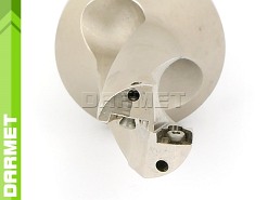Wiertło składane 25 mm 3xD na płytki wieloostrzowe WCMX | chwyt walcowy 25 mm | chłodzenie wewnętrzne - DARMET (DE00WC04-25-250)