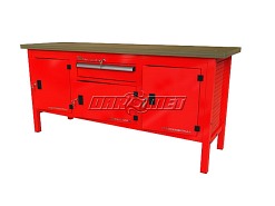 STÓŁ WARSZTATOWY Z SZAFKAMI - 1920x600 mm - FAST SERVICE (P-3-178-01)