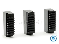 Szczęki tokarskie jednolite miękkie 200 mm SJM | Komplet 3 szt. | do uchwytów 32**, 35**, 3-szczękowych - BISON-BIAL 398536040400