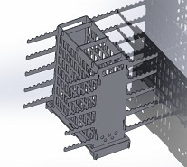 Szaszłykarnia 10 ramion | 425 x 406 x 372 mm - DARMET