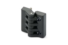 Zawias 96,5 x 97,5 mm, z trzpieniami gwintowanymi i otworami pod śruby z łbem stożkowym, trzpień M10x20 mm, otwory 10,5 mm | ELESA+GANTER CFA.97 p-M10x20-SH-10